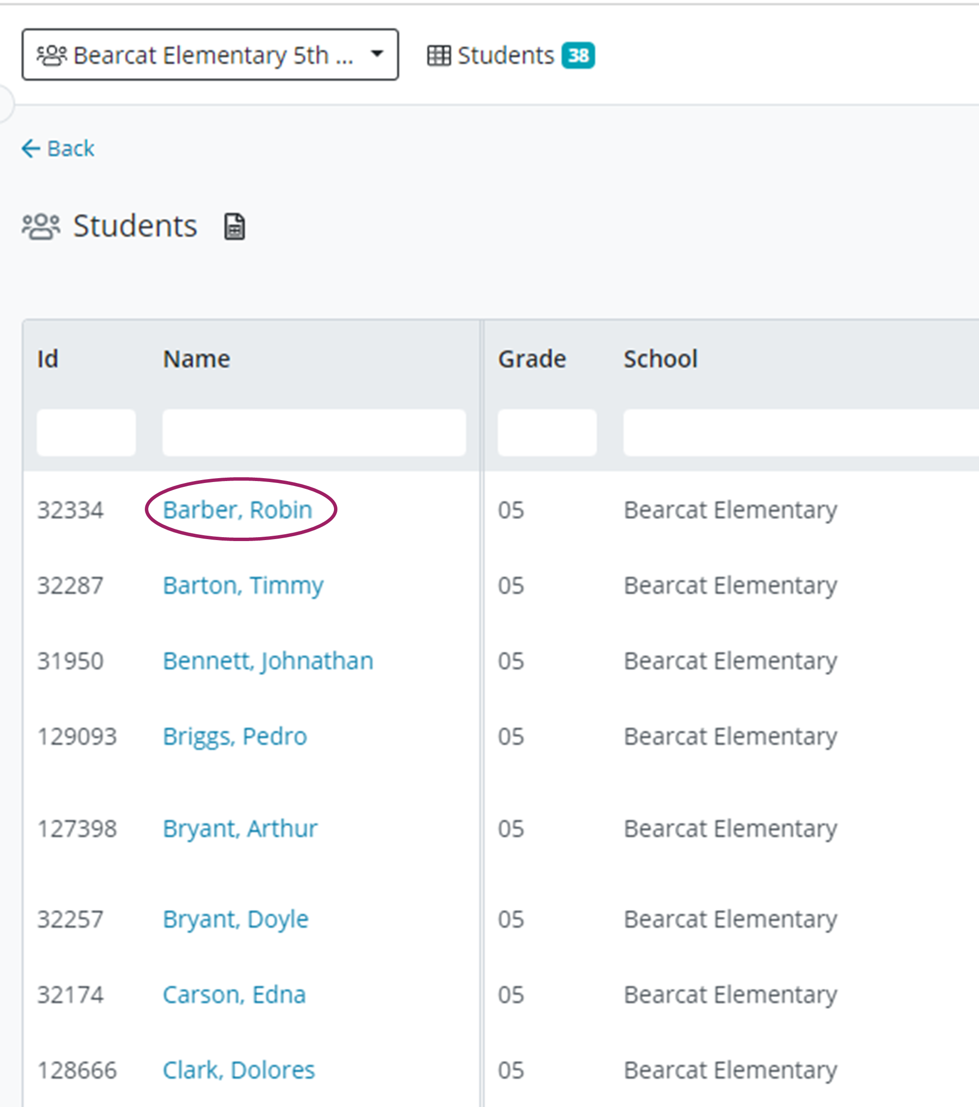 Select a single student.png
