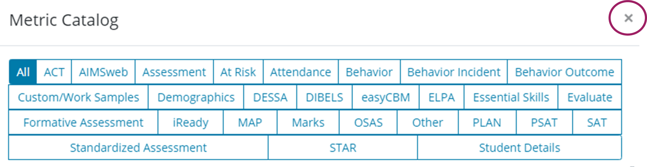 New Student Level Close Metric Catalog.png